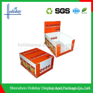Supermarket cardboard counter display for cell phone charger